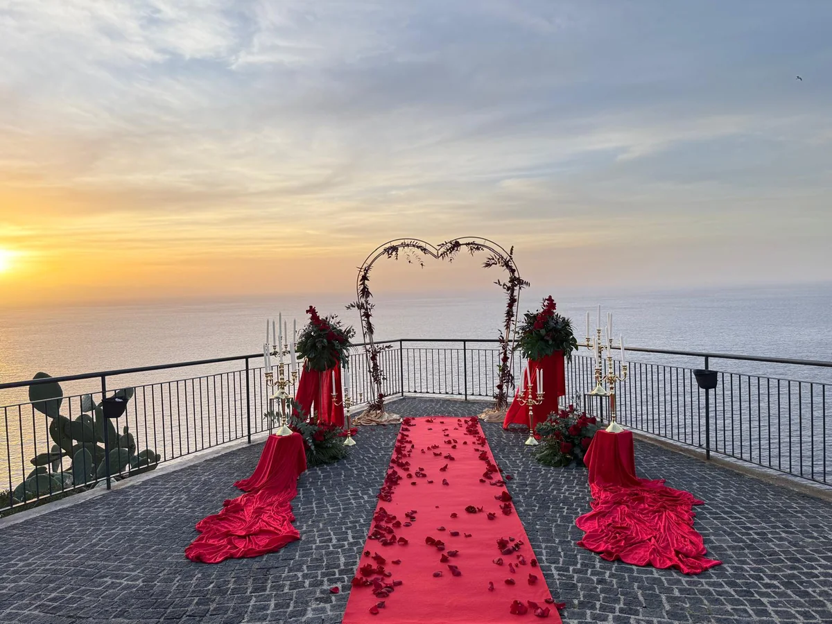 Allestimento proposta sul mare